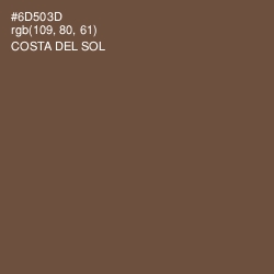 #6D503D - Costa Del Sol Color Image